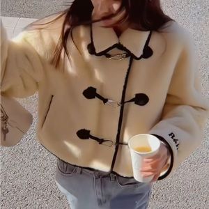 Noirnine bebe cropped shearling jacket